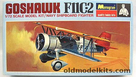 Monogram 1/72 Goshawk F11C-2  - (F11C2) Blue Box Issue, PA210-70 plastic model kit